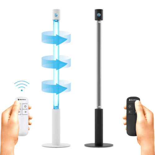 Lampa bactericida cu suport din metal cu telecomanda 15W 360°