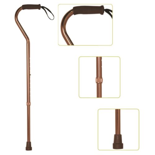 Baston cu mâner încovoiat cu curelușă	Model 938 L