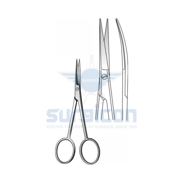 Dissecting-Post-Mortem-Scissor-J-22-206 Foarfece pentru disectie curbat J-22-206