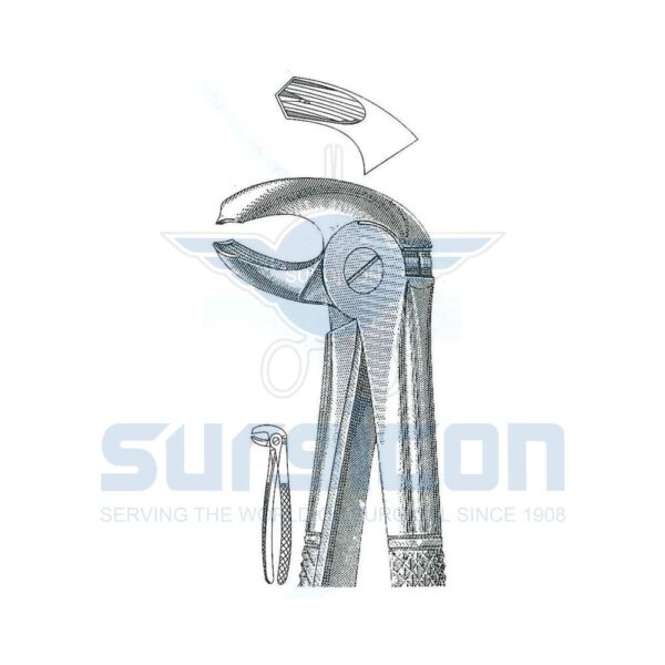 Cleste stomatologic SD-0219-24 Molari inferiori, stânga