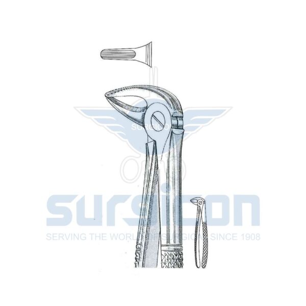 Cleste stomatologic SD-0231-33S Pentru rădăcinile inferioare, pe ambele părți