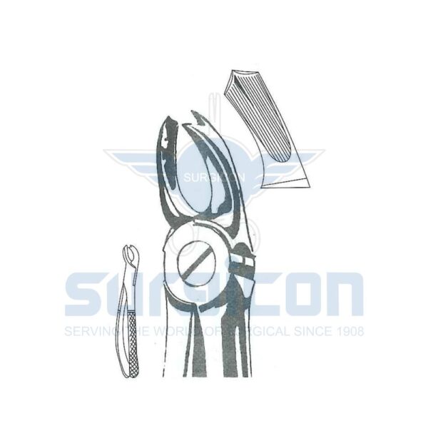 Cleste stomatologic SD-0253-65R Molarii superiori dreapta