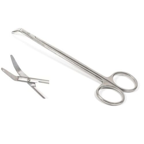 Foarfece vasculare vertical încovoiate sub unghi, 160mm	Н-38
