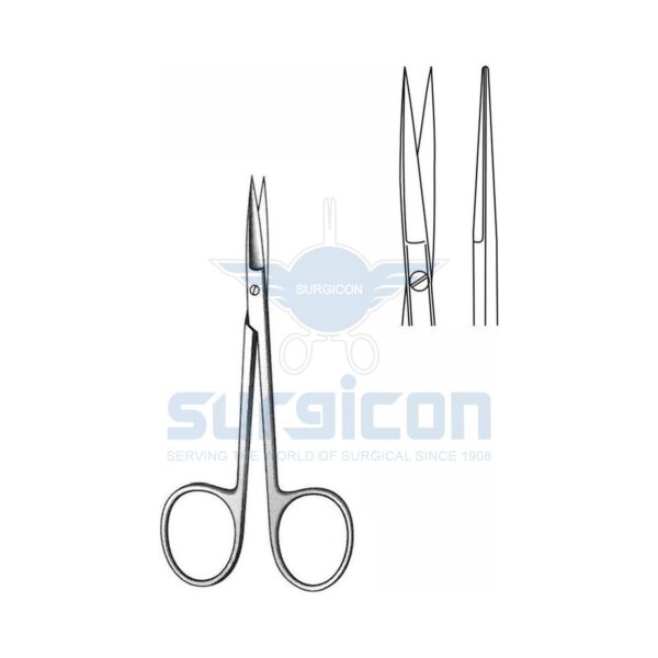 Foarfece Oftalmice Iris-Fine 105 mm,ascutit, plat, drept J-22-208
