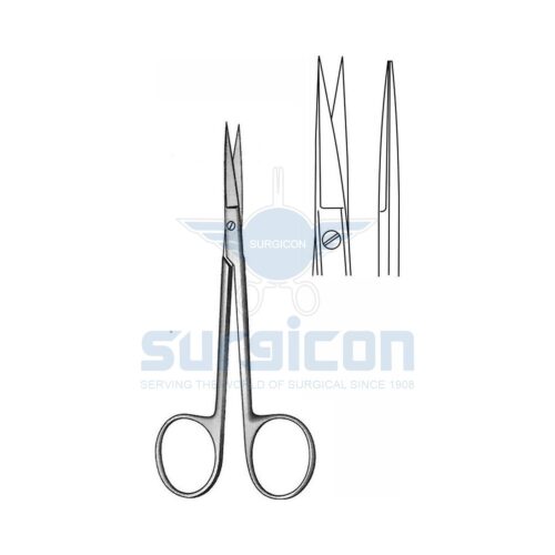 Foarfece Oftalmice Iris-Fine 115 mm, ascutit, drept,rotund, J-22-580