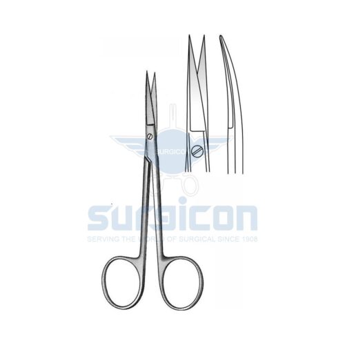 Foarfece Oftalmice Iris-Fine 115 mm, ascutit, curb,rotund, J-22-581