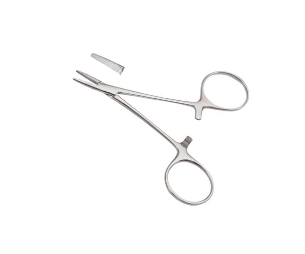 Pensa oftalmica hemostatica cu dinte, drepta, 84 mm	З-8