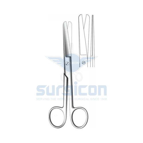 Foarfece cu vîrfuri bonte, drepte 14 cm  J-22-004 (Н-5)