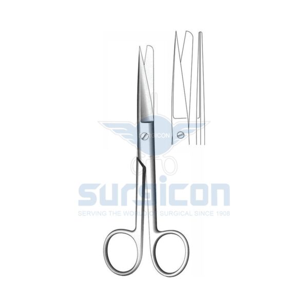 Foarfece cu un vîrf ascuţit, drept 145 mm Н-33 J-22-012