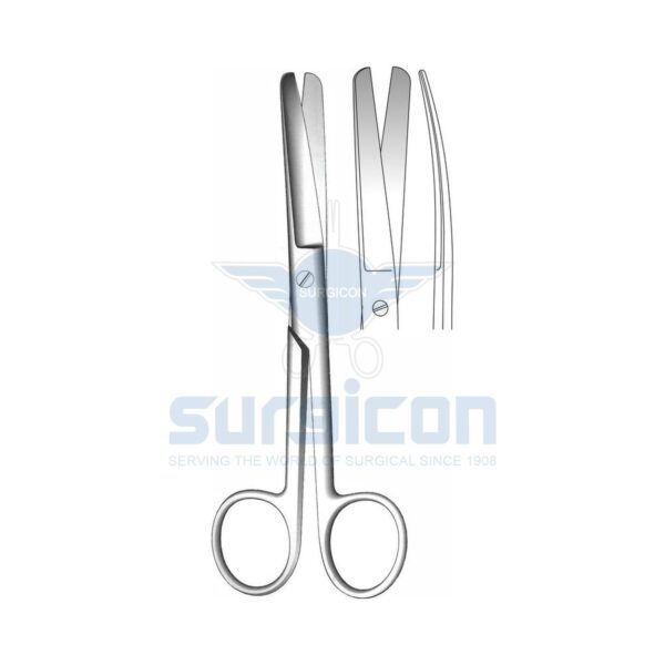 Foarfece cu 2 vîrfuri bonte vertical încovoite 145 mm Н-3 J-22-027