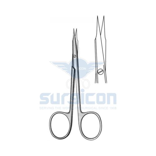 Foarfece oftalmic virf ascutit, drept 110mm J-22-215