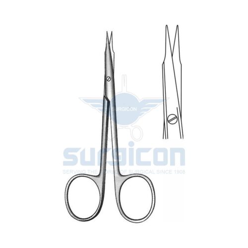 Foarfece oftalmic virf bont, drept 110mm J-22-217