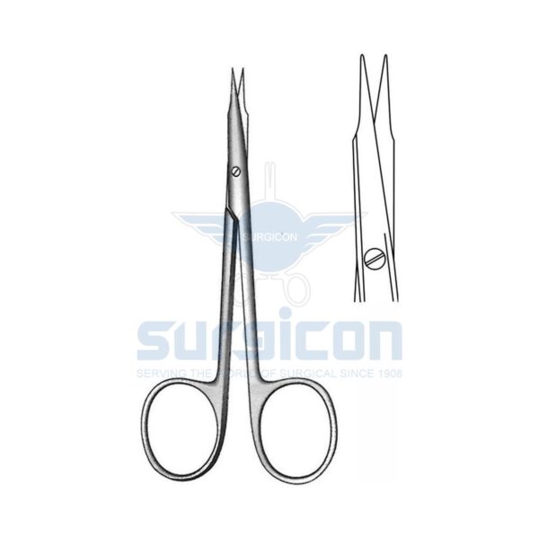 Foarfece oftalmic virf bont, drept 110mm J-22-217