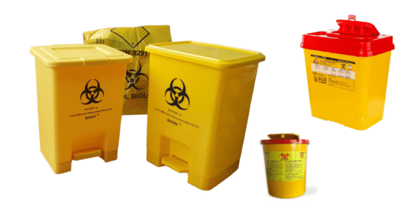 Cutii, containere, recipiente si saci pentru deseuri medicale
